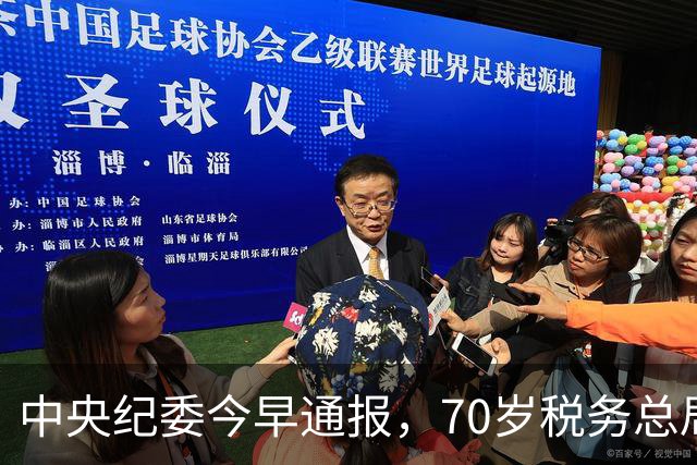 中央纪委今早通报，70岁税务总局原巡视员王振华被查，曾任副司长